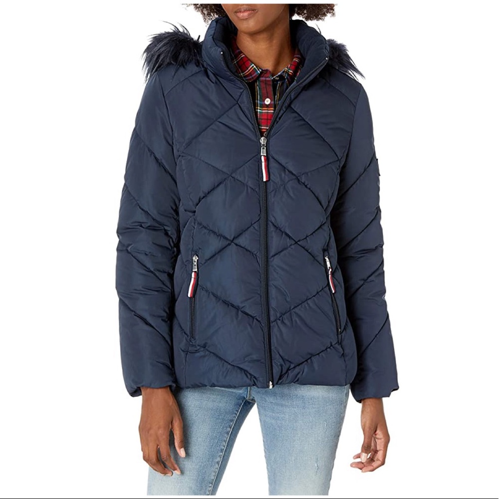 Tommy Hilfiger Women's Diamond Quilt Puffer